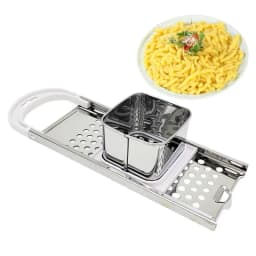 Spaetzle Press Stainless Steel Noodle Machine Dough Planer Drainer Homemade Dumpling Making Tool German Egg Noodle Maker Pasta