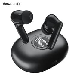 Wavefun Star 2 Wireless Earbuds with 4-Mic ENC for Pro Clear Calls Bluetooth Headphones with 13mm Driver for Deep Bass LED Digit