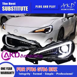 AKD Head Lamp for Subaru BRZ LED Headlight 2012-2021 Headlights FT86 GT86 DRL Turn Signal High Beam Angel Eye Projector Lens