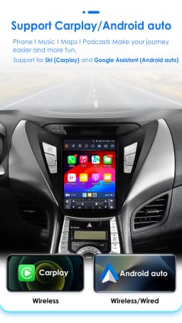 Hizpo 9.7" Tesla Style Android 13 Radio For Hyundai Elantra Avante I35 2011-2013 Multimedia Stereo Player GPS Navigaion 2 din BT