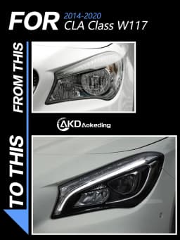 Car Lights for W117 2014-2020 CLA 220 CLA45 CLA260 LED Auto Headlight Assembly Upgrade High Configure Signal Lamp Accessories