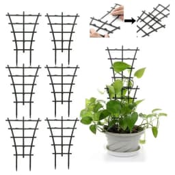 8pcs Small Trellis For Potted Plants Trellis For Climbing Plants Indoor Stackable Houseplant Trellis For Plants Growth