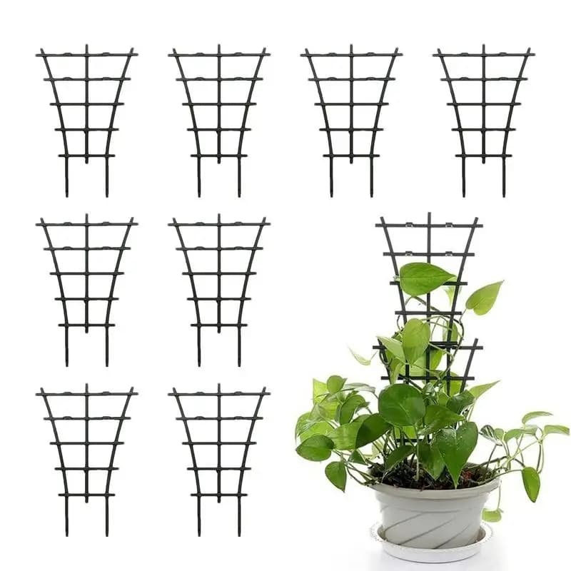 8pcs Small Trellis For Potted Plants Trellis For Climbing Plants Indoor Stackable Houseplant Trellis For Plants Growth