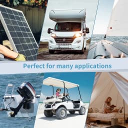 New 12V 24V 50Ah 100Ah 120Ah 180Ah 200Ah 300Ah Lithium Iron Phosphate Battery For Golf Cart EV RV Solar Energy Trolling Motor