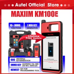 Autel KM100E Key Programming Tool Automotive Diagnostic Scanner Free Update Key Programmer PK IM508 KM100X KM100