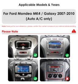 Android Car Radio for Ford Mondeo 4 Galaxy 2006 - 2010 Multimedia Stereo 9.7inch Vertical Screen Carplay Auto Android Headunit