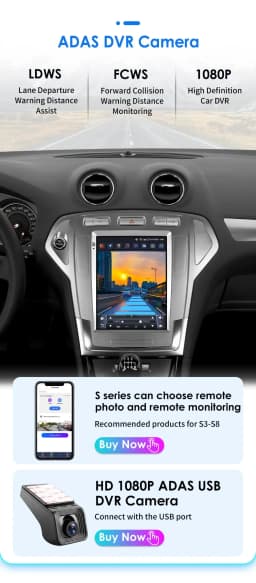 Android Car Radio for Ford Mondeo 4 Galaxy 2006 - 2010 Multimedia Stereo 9.7inch Vertical Screen Carplay Auto Android Headunit