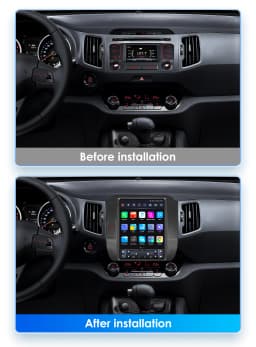 Hizpo 9.7" Car Radio Android 13 Auto For KIA Sportage 3 2010-2016 2din Multimedia Video Player Stereo Carplay Gps