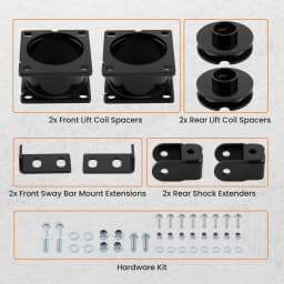 2.5" Front +1.25" Rear Lift Kit w/ Coil Spacers For Ford Explorer 2WD 4WD 11-19