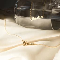 Customized Personalized Necklace Stainless Steel Name Pattern O-Shaped Chain Necklace A Gift For Family Friends And Lover