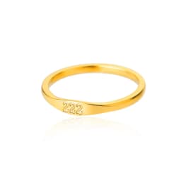 Lateefah Simple Number Ring Men's Women's Stainless Steel Ring 111 999 Angel Number Jewelry