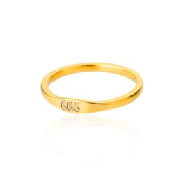 Lateefah Simple Number Ring Men's Women's Stainless Steel Ring 111 999 Angel Number Jewelry