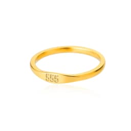 Lateefah Simple Number Ring Men's Women's Stainless Steel Ring 111 999 Angel Number Jewelry