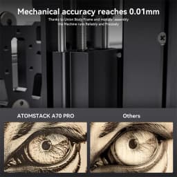 AtomStack A70 MAX Laser Engraving Cutting Machine 70W/35W Dual-mode Switching Desktop CNC Laser Engraver 800X850mm Area