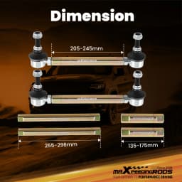 Front Adjustable Sway Bar End Links Fit for BMW 3 Series E90 / E91 / E92 / E93 Brand New Kit