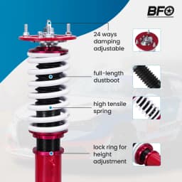 24 Levels Coilover Kit For BMW 3 Coupe E92 / Convertible E93 320i 325i 330i 335i Racing Lowering For Coupe E93 Convert RWD 07-12