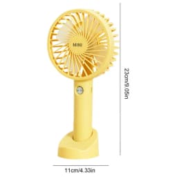 Portable Handheld Fan Desk Fan With Base Small Hand Fan For Outdoors Rechargeable Mini Cooling Fan With Three Wind Speed