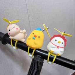 Motorcycle Handle Decor Motorcycle Squeeze Lighted Doll For Electric Scooter Cute Scooter Handlebar Animal Doll For Cycle