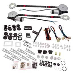 Universal 12 V Power Window Lift Regulator Conversion Kit for 2-Door vehicles SUVs and cars Pickup