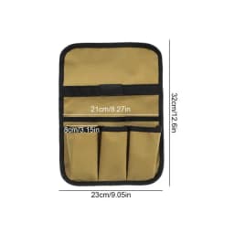 Beach Chair Cup Holder Double-Layer Camp Chair Side Pocket Organizer Portable Beach Chair Side Bag Lawn Chair Cup Holder For