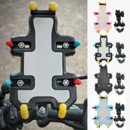 Motorcycle Phone Holder Soft Shockproof Stable Phone Mount For Motorcycle 360 Degree Rotatable Protective Multifunctional