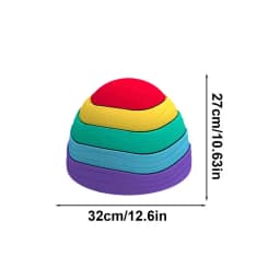Stackable Stepping Stones Obstacle Course For Kids Anti-slip Texture Balance Stones Stackable Colored Stones Sensory Play Toy