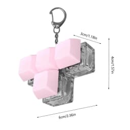 Keyboard Clicker Toy 4-Button Shaft Tester Toy Shaft Tester Relaxing Button Finger Toy Keychain Sensory Toy For Women Men