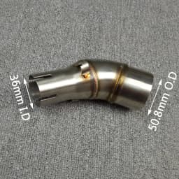 Motorcycle Exhaust Muffler Mid Link Pipe For Yamaha R25 R3 Any Year Stainless Steel Slip On With/Without DB Killer Blue/Black