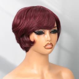 Pixie Cut Wig Human Hair Short Pixie Cut Wigs for Black Women Human Hair Glueless Pixie Wig Short Layered Brazilian Human Hair