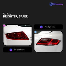 AKD Tail Lamp for AUDI TT LED Tail Light 2006-2013 TT Rear Fog Brake Turn Signal Automotive Accessories