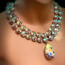 Stonefans Double Layer Necklace Set Free Shiping for Women Luxury 2024 Earring Rhinestone Fashion Bridal Dubai Set Party Gifts