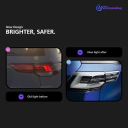 AKD Tail Lamp for VW Golf 8 LED Tail Light 2020-2021 MK8 Golf8 Rear Fog Brake Turn Signal Automotive Accessories