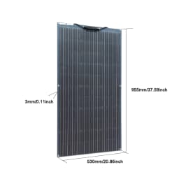 Solar Panels 100W 200W 300W 400W Solar Panel Kit or 18V Flexible Mono Photovoltaic Solar Plate Power 12V 24V Camping Car