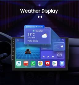 Hizpo Car Radio Player Head Unit Plug And Play For Toyota Camry 2015-2017 North America Version GPS Navigation Android Auto DSP
