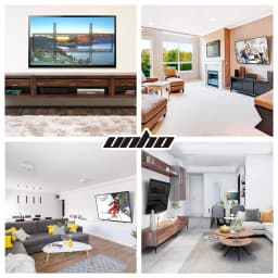 32-85 Inch Ultra Slim TV Wall Mount Tilt TV Bracket Weight Capacity 60KG
