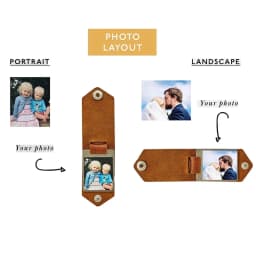 Customized Photo Leather Keychain Stainless Steel Personalized UV Color Printing Picture Jewelry Fashion Father Gifts Engraving