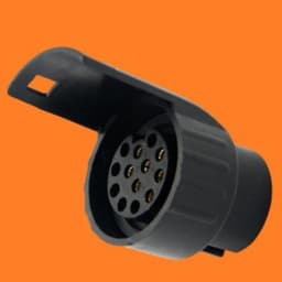 7 Pin To 13 Pin Caravan Adaptor Towbar Towing Socket Electrical Converter 12V Plastic Trailer Adapter Trailer Connector For Rv