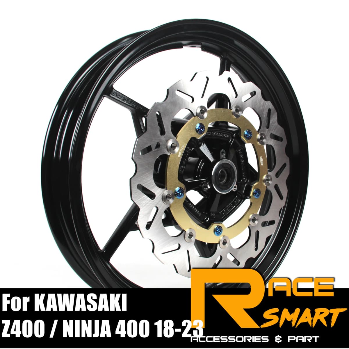 Front Wheel Rims Brake Disc NINJA400 Z400 EX400 ABS 2018-2022 Wheels Frame For KAWASAKI Ninja 400 Z-400 EX-400 ABS 2019 2020 21