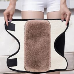Knee Sleeves For Men Adjustabe Cashmere Wool Knee Warmers Thermal Knee Braces Leg Warmers Winter Plush Knee Pads Leg Sleeves