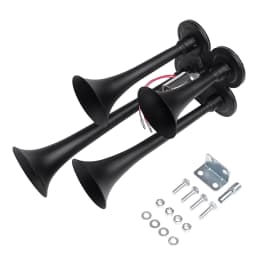 FARBIN 4 Trumpet Air Horn 12V/24V 130DB Four-tube Air Train Horn with Electric Solenoid Powerful Loud Truck For Vehicle Truck