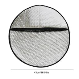 43x43cm Car Steering Wheel Anti-Heat Sun Shade Cover High Quality Silver Double Thick Sun-proof Anti-UV Protect Parasol Shield