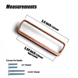 Goo-Ki Bronze Color Cabinet Door Handle Antique style three-dimensional handle Wardrobe Drawer Long Handle Drawer Pulls
