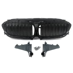 Front Upper Radiator Grille Active Air Shutter 51747497279 For BMW 5 Series G30 G31 G38 2017-2020 Front Bumper Auto Decor Grill