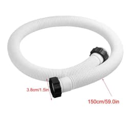 In-tex Accessory Hose 38mm Swimming Pool Pipe X 1.5m For Pump/Filter/Heater Pool Replacement Hose Filter Pump Hose Accessories