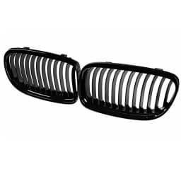 Glossy Black Front Kidney Grille Grill For BMW E90 E91 LCI Sedan 4D 2009-2011