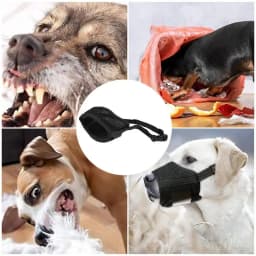 Dog Muzzle Soft Nylon Muzzle For Small Soft Mesh Nylon Muzzle Adjustable Puppy Mouth Cover Training Guide Helps Build Bonds