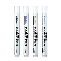 Quick Drying 4Pcs Car Tire Pen Tire Maker Paint Pen Non-Fading Automotive Paint Pen Multifunctional Paint Marker For Wood Rubber