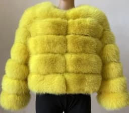 Elegant High Quality Faux Fox Fur Coat Women Autumn Winter Warm Long Sleeve Short Jackets Furry Fashion Outwear Shaggy Coat