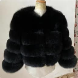 Elegant High Quality Faux Fox Fur Coat Women Autumn Winter Warm Long Sleeve Short Jackets Furry Fashion Outwear Shaggy Coat