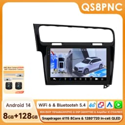 Hizpo AI Voice Wireless CarPlay Android Auto Radio for Volkswagen VW Golf 7 2013-2017 Car Multimedia Player GPS 2din Autoradio